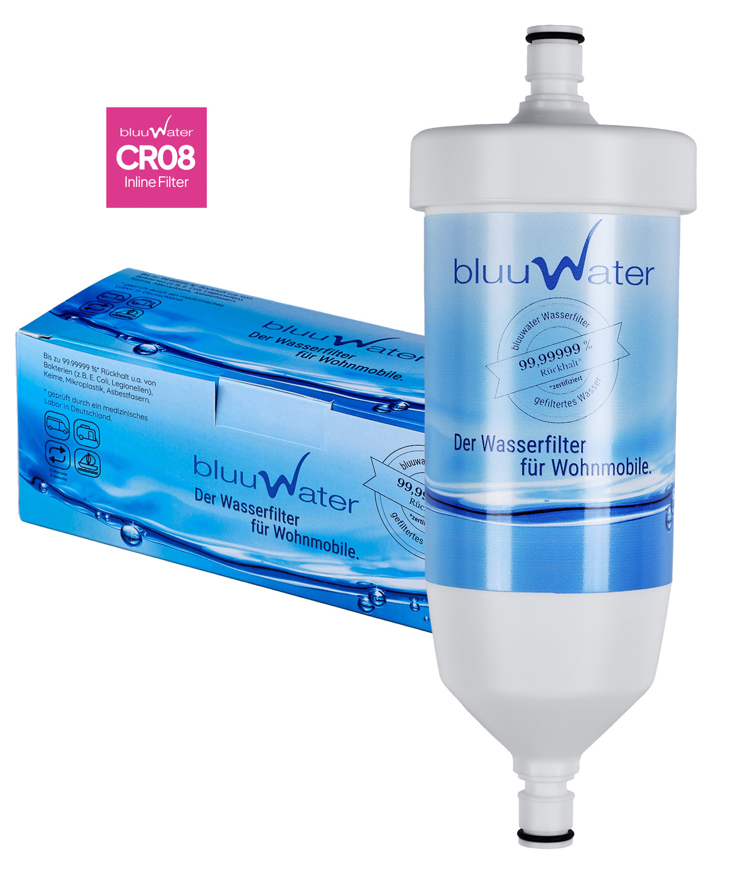 bluuwater CR08 water filter for caravans, motorhomes, and boats