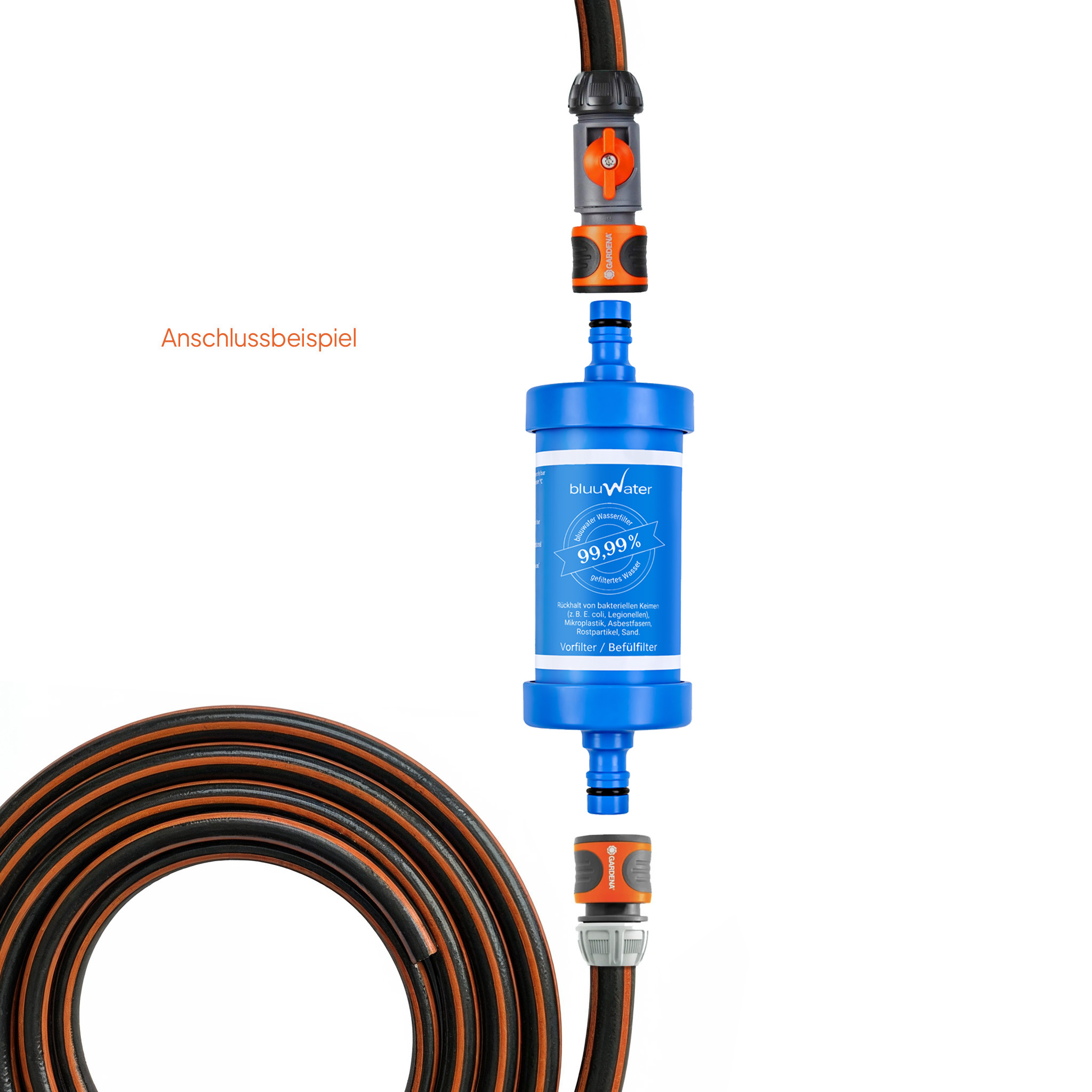 Starter set for water filling – with GARDENA connectors